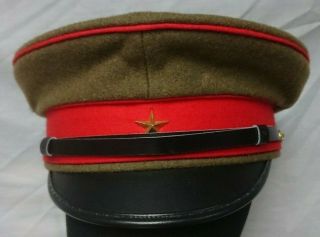 Ww2 Ija Imperial Japanese Type 45 Wool Officer Visor Peaked Cap Hat