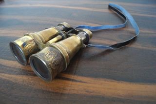 Designer Work Vintage Marine Maritime Marine Full Antique Finish Brass Binocular