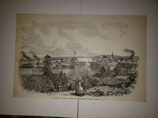 Parkersburg West Virginia Civil War 1896 Sketch