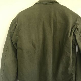 WWII US Army HBT Fatigue Shirt Jacket Size 36 With 13 Star Buttons 8