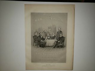 Abraham Lincoln War Union 1865 Civil War Painting Print Alonzo Chappel Rare