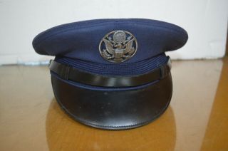 Vintage U.  S.  Military Service Hat Cap Ssgt Usaf Air Force Sz.  7 Condit