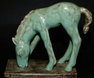 Old Art Deco Goldscheider Horse - Very Rare - L@@k Wien Austria