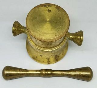 Antique Brass Mortar & Pestle 3.  25 