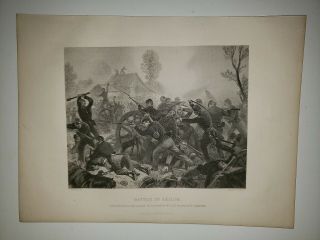 Battle Of Shiloh General Rosseau 1865 Civil War Painting Print Alonzo Chappel