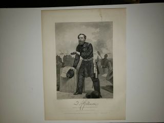 General Quincy Adams Gillmore 1865 Civil War Painting Print By Alonzo Chappel