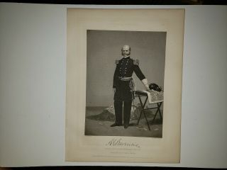 General Ambrose Burnside 1865 Civil War Painting Print By Alonzo Chappel Rare