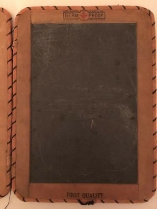 ANTIQUE NATIONAL SCHOOL SLATE CO.  CHALK BOARD Book USA 1800 - 1900 ' s L3 3