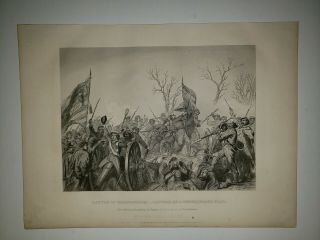 Battle Of Stones River Murfreesboro 1865 Civil War Painting Print Alonzo Chappel