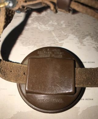 WW2 WWII Era U S ARMY Wrist Compass Taylor Model Bakelite Body Leather Strap 5