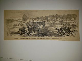 Blue Ridge Pass Infantry Charge 1862 Civil War Sketch Rare