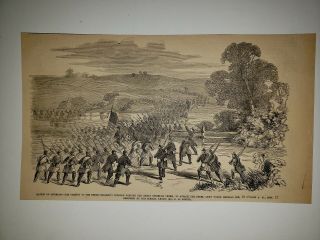 Battle Of Antietam Creek General Robert E.  Lee Hooker Div 1862 Civil War Sketch