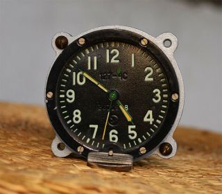 127 Chs Soviet Military Tank Cockpit Clock Ussr 5 - Days