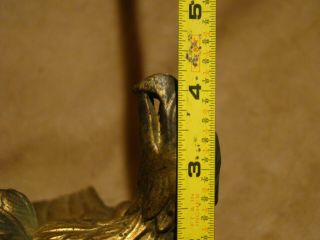 Authentic Federal carved American eagle with banner hoop in talons gold gilding 12