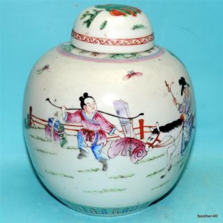 Chinese Export Porcelain Antique Republic Qing Guangxu Famille Verte - Rose Vase