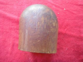 Rare Early Antique Wooden Wig Hat Stand Form Or Millinery Block