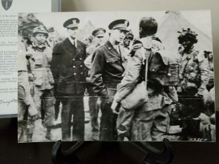 D - Day Official Press Photo Of Eisenhower With Troops Wwii Acme,  Bonus
