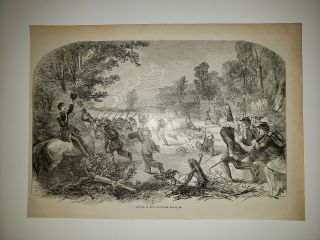 Battle Of Rich Mountain 1867 Civil War Sketch