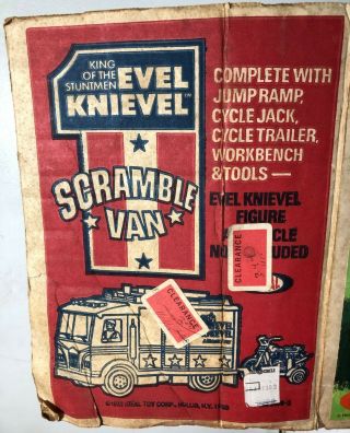 Vintage Evel Knievel Scramble Van w/Orig Box,  Extra ' s 1973 Ideal Toy Corp U.  S.  A 3