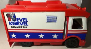 Vintage Evel Knievel Scramble Van w/Orig Box,  Extra ' s 1973 Ideal Toy Corp U.  S.  A 8
