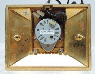 1961 Jefferson Golden Hour Mystery Clock,  Recently Restored with Motor 4