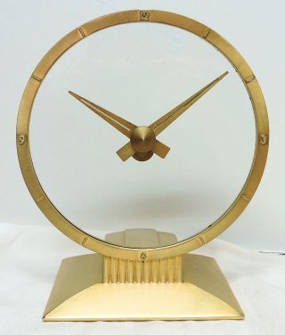 1961 Jefferson Golden Hour Mystery Clock,  Recently Restored with Motor 9