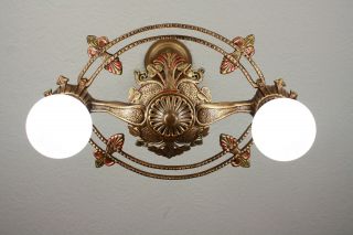 Antique Vintage 20 ' s ART DECO Ceiling Light CHANDELIER SET AVAILABLE 4