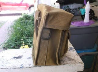 RARE WWII US ARMY HAGELIN M209A CRYPTO CODING MACHINE CASE CODER CARRIER POUCH 2