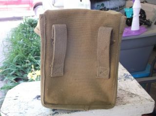 RARE WWII US ARMY HAGELIN M209A CRYPTO CODING MACHINE CASE CODER CARRIER POUCH 3