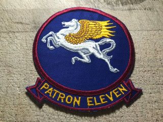 1950s/1960s? Us Navy Patch Patron 11 Eleven Squadron Usn Beauty