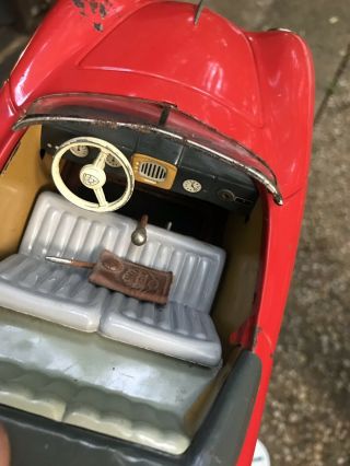 Rare Vintage Distler Porsche 356 Electromatic 7500 W Germany Toy Car W/ Box /Key 10