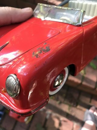 Rare Vintage Distler Porsche 356 Electromatic 7500 W Germany Toy Car W/ Box /Key 6