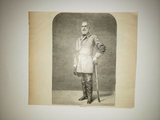 General Robert E.  Lee Confederate 1867 Civil War Sketch