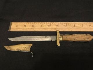 Civil War Premier Folding Stag Handle Bowie Knife
