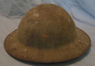 All British Mark I Steel Helmet World War I Has Chin Strap And Liner