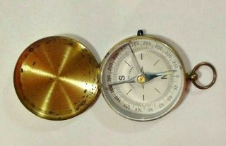 Vintage Brass Pocket Compass - West Germany