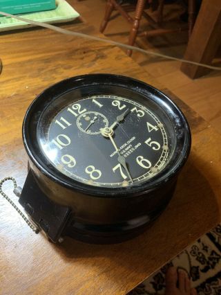 WWII Seth Thomas US NAVY Mark 1 Deck ships clock 10