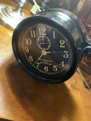 WWII Seth Thomas US NAVY Mark 1 Deck ships clock 11