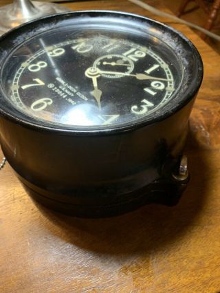 US Navy Deck Clock / Ships Clock Seth Thomas 7