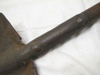 Antique Us Military WWI T - Handle Trench Fox Hole Shovel WW1 Army Tool 2
