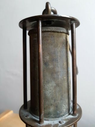 Antique Miners Maritime Lantern/Light Safety Lamp.  German? 10