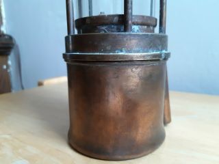 Antique Miners Maritime Lantern/Light Safety Lamp.  German? 8