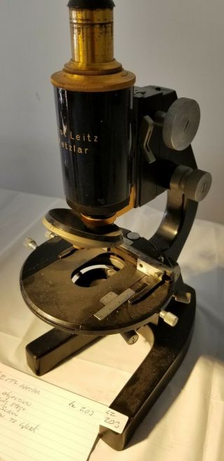 Carl Zeiss Jena Antique Microscope with rotating stage 8