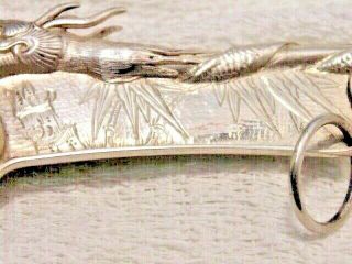 Silver 90 Bosun Whistle Bosin Call Pipe Boatswain Whistle Dragon Lee Yee Hing 5