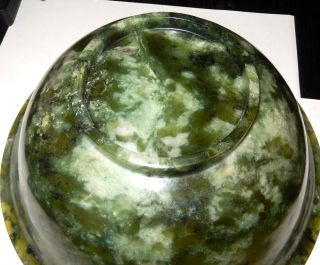 HUGE CHINESE TRANSLUCENT CELADON SPINACH GREEN JADE 10 