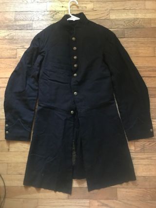 Civil War Frock Jacket Coat 9 Button Volunteers Infantry Union Battle Worn Wool