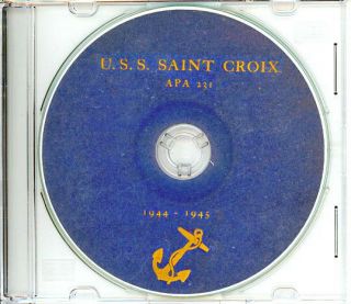 Uss Saint Croix Apa 231 Cruise Book Wwii Cd Rare Navy