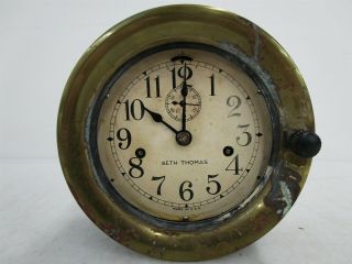Vintage Seth Thomas Marine Clock 7.  5 Inch