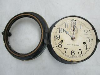 Vintage Seth Thomas Marine Clock 7.  5 Inch 4