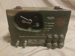 World War 2 Army Radio Tm 2667 With Telephone Still
